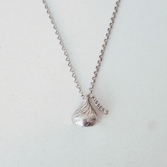 Hershey's Jewelry - Sterling 925 Hershey's Kiss Pendant Necklace